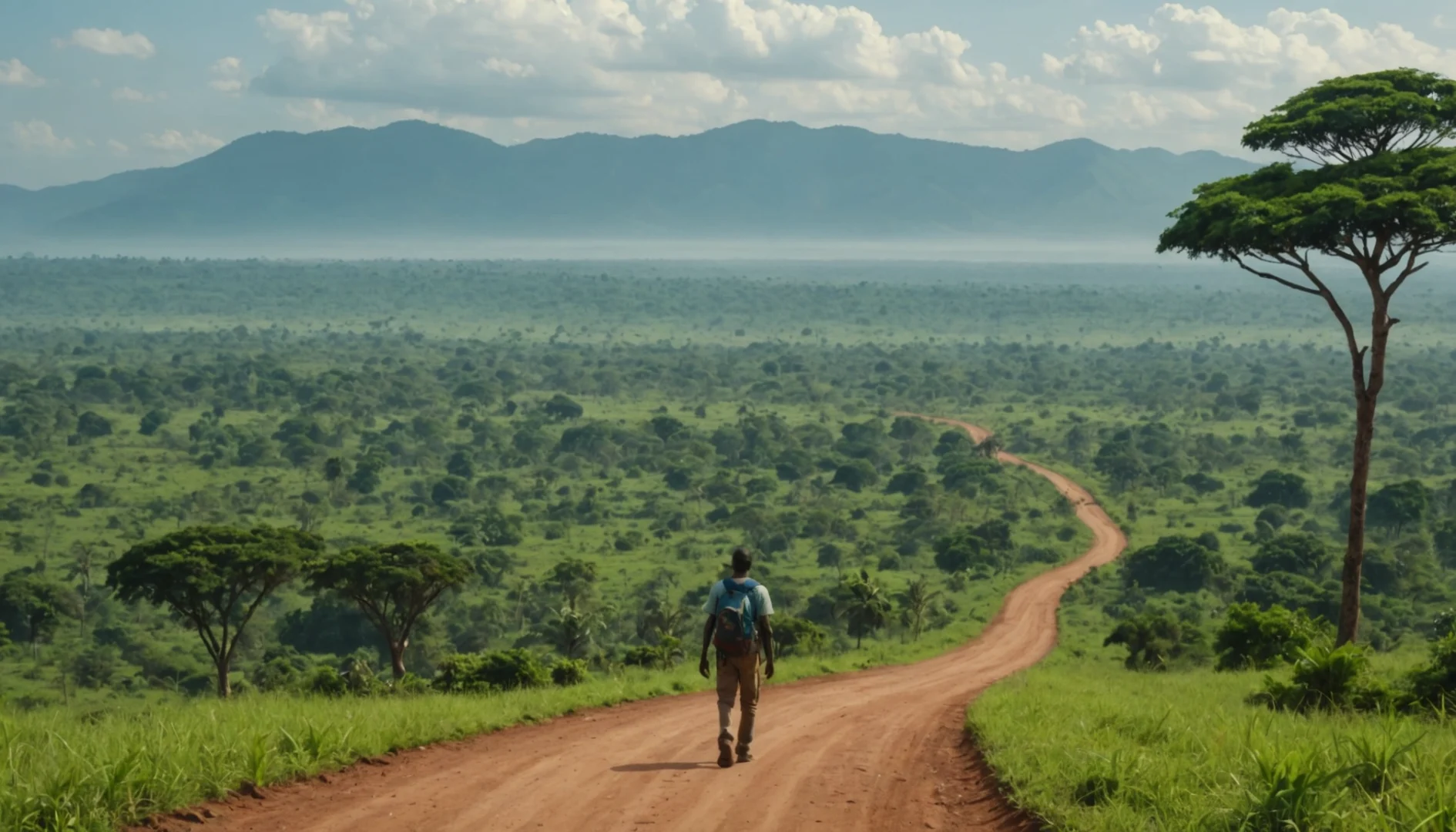 il parcourt l'afrique centrale sur 1300 km